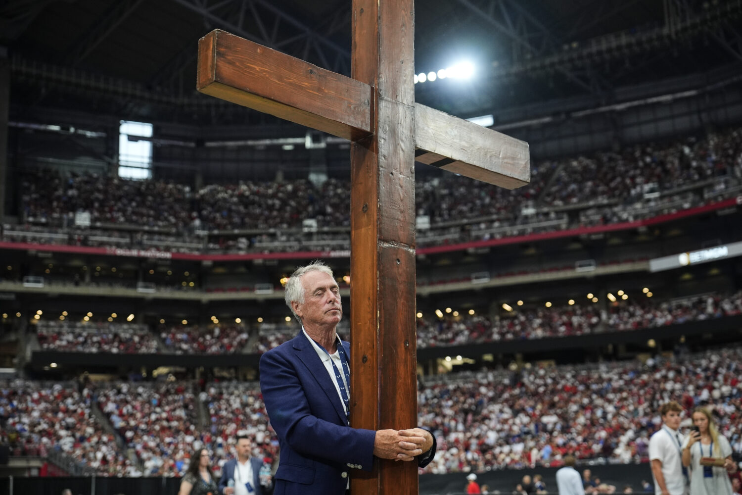 Man with a cross