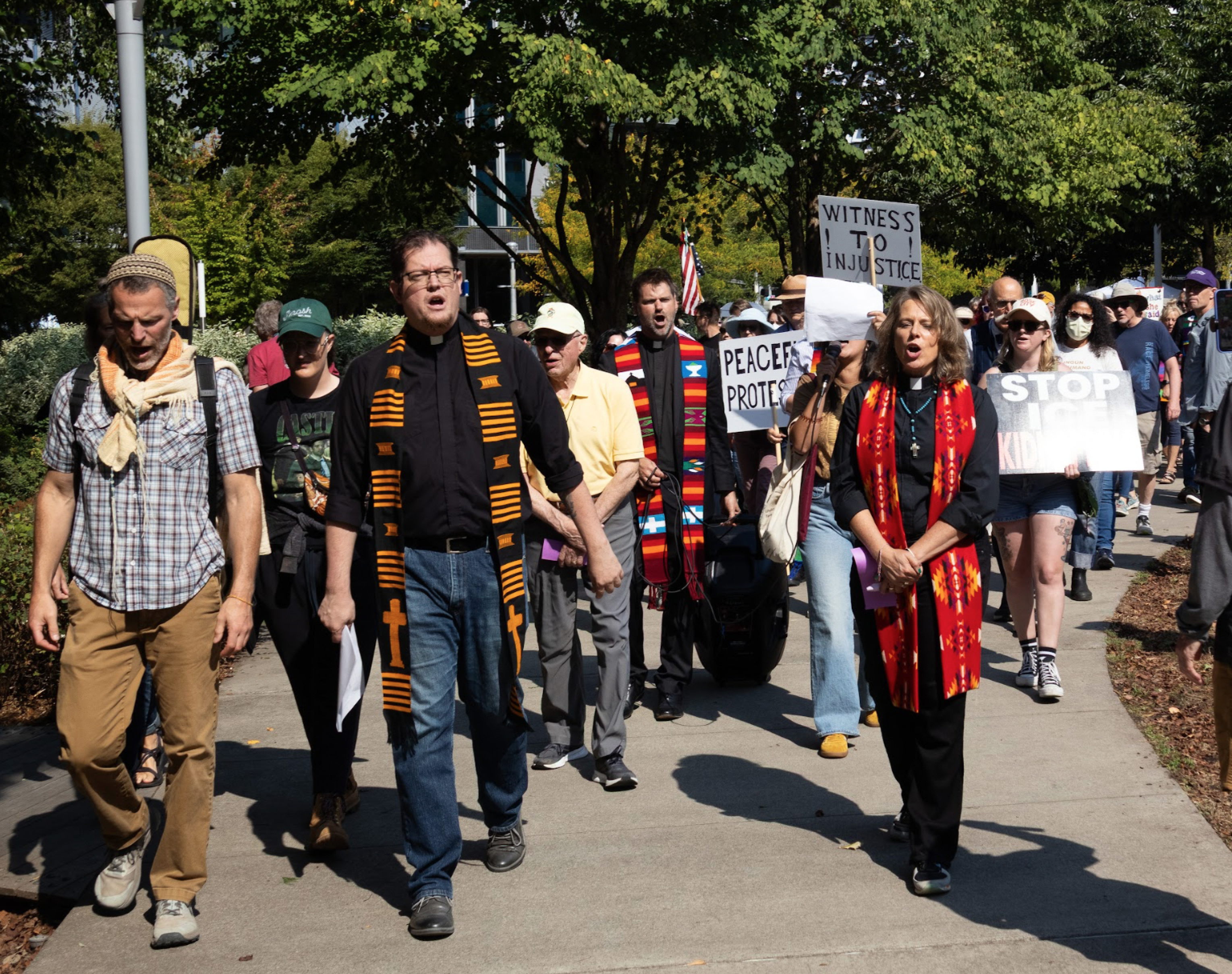 Pastors marching