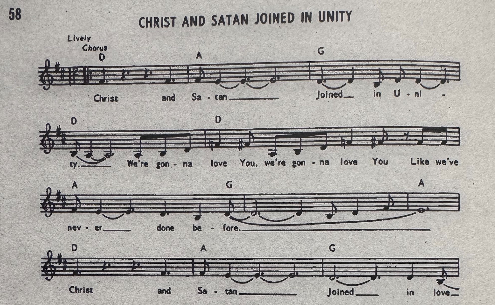 "Christ and Satan Joined in Unity"