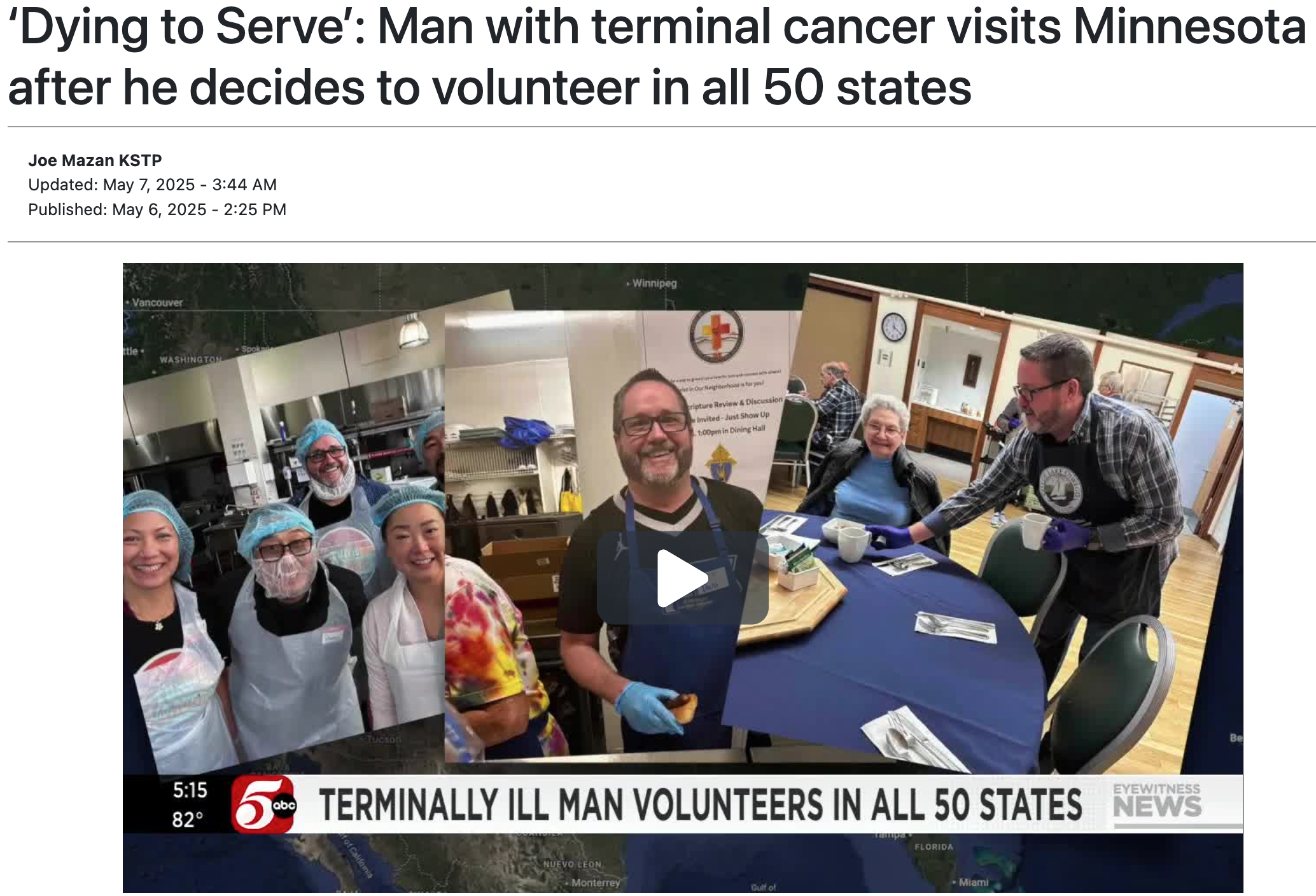 ABC 5 news story on TV