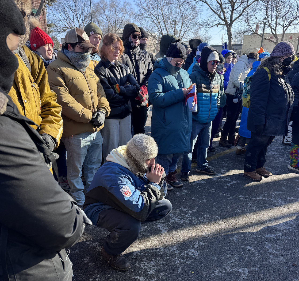 Man pays tribute where the execution took place