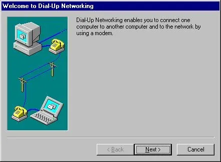 Dial up prompt from 1997