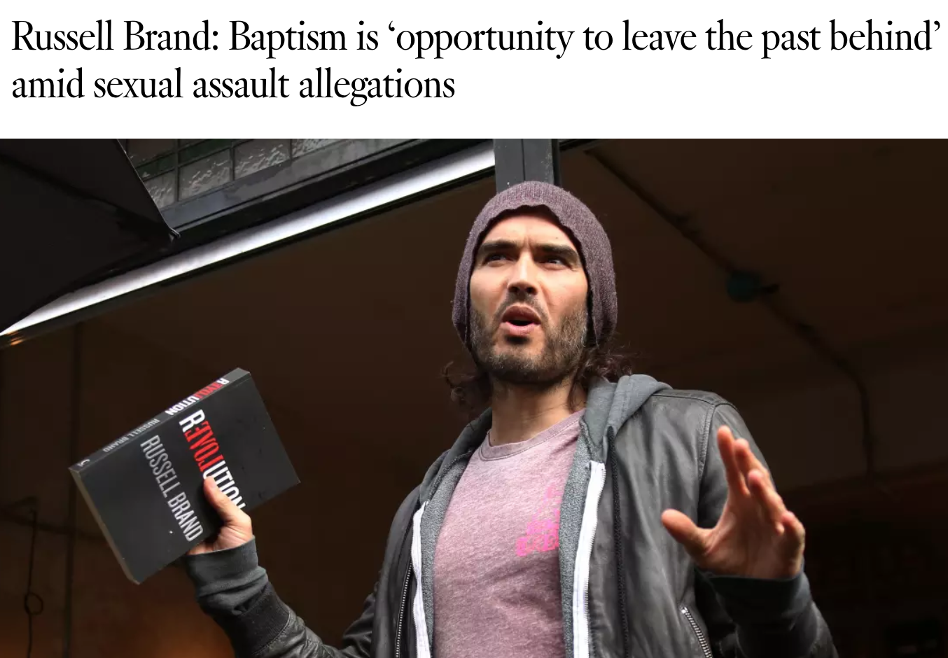 "Russell Brand: Baptism is ‘opportunity to leave the past behind’ amid sexual assault allegations"