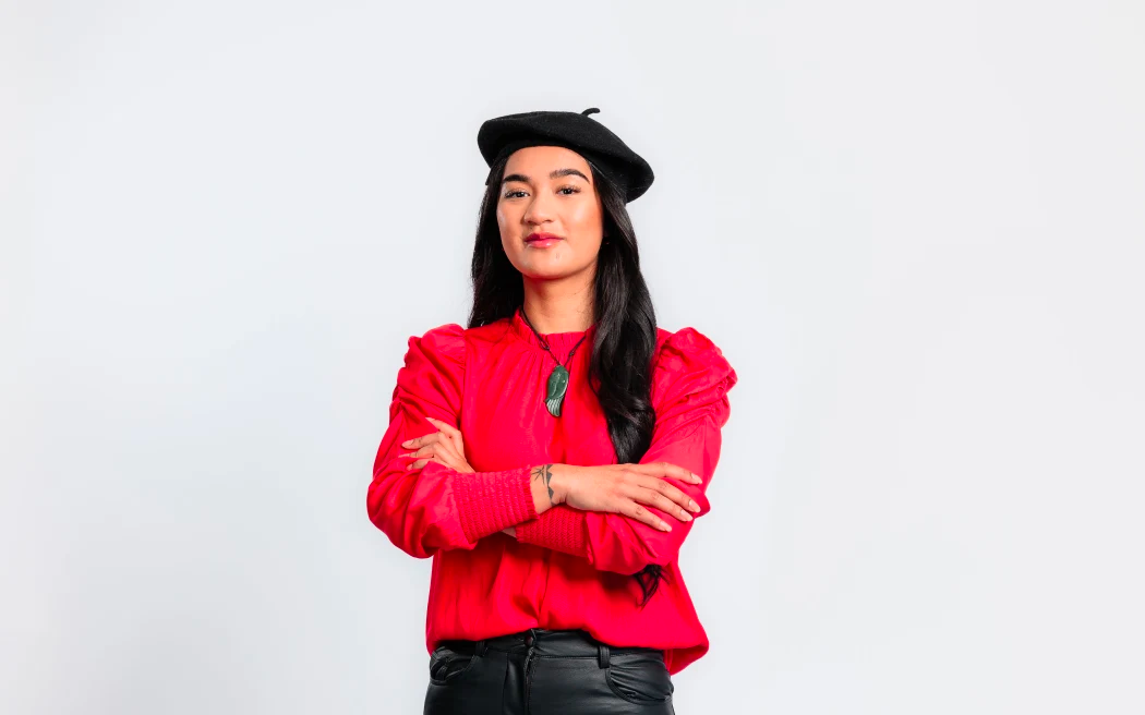 The political candidate dressed in red!