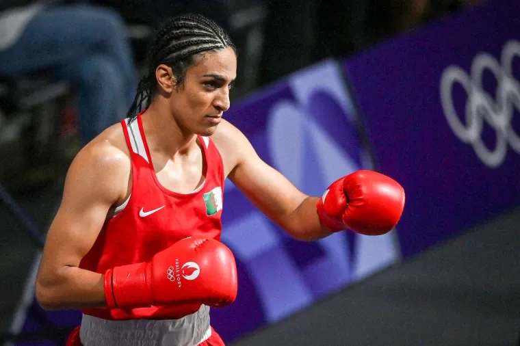 Imane Khelif in the ring
