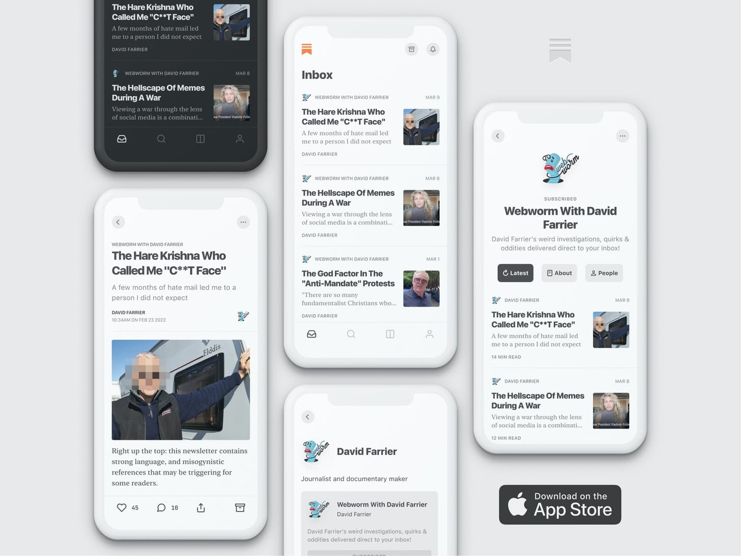 The Webworm app