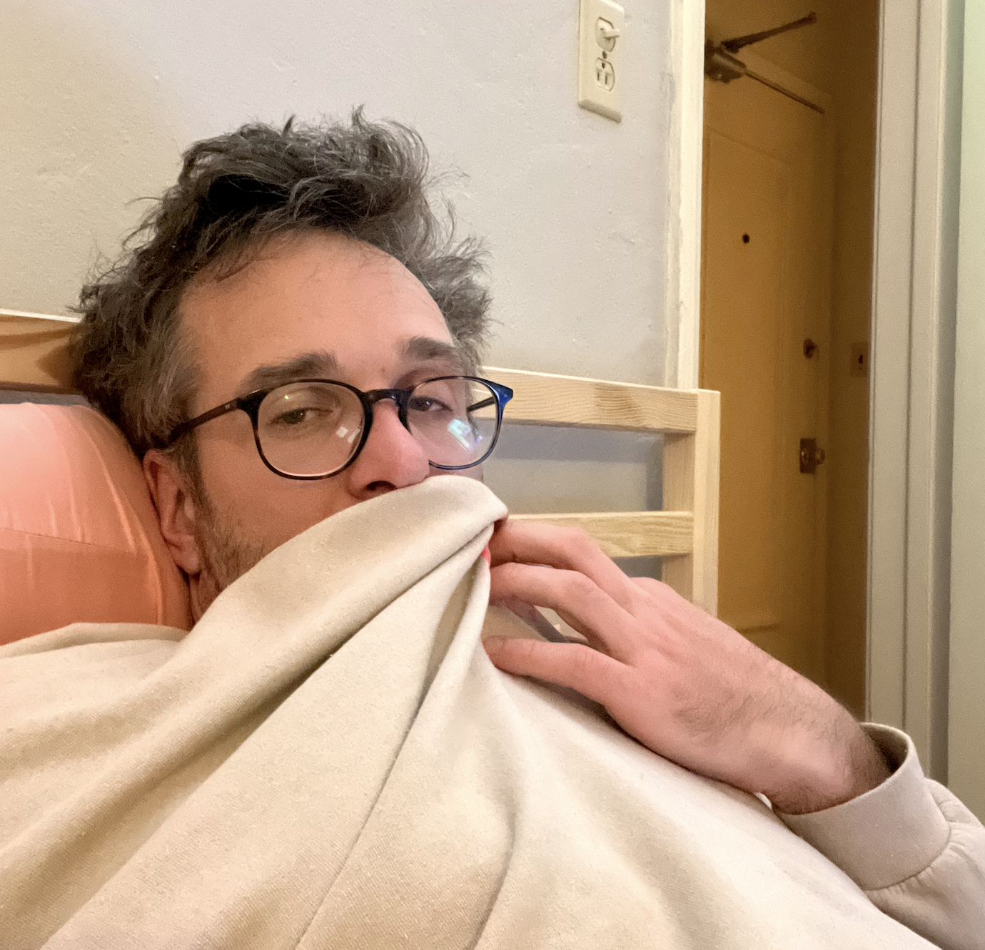Me in bed feeling great!