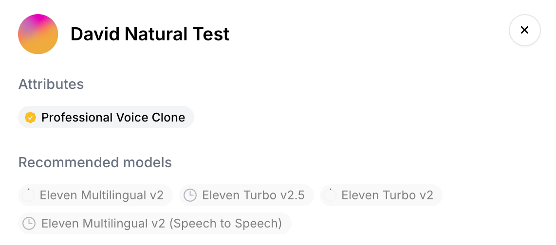 A screenshot of my AI clone