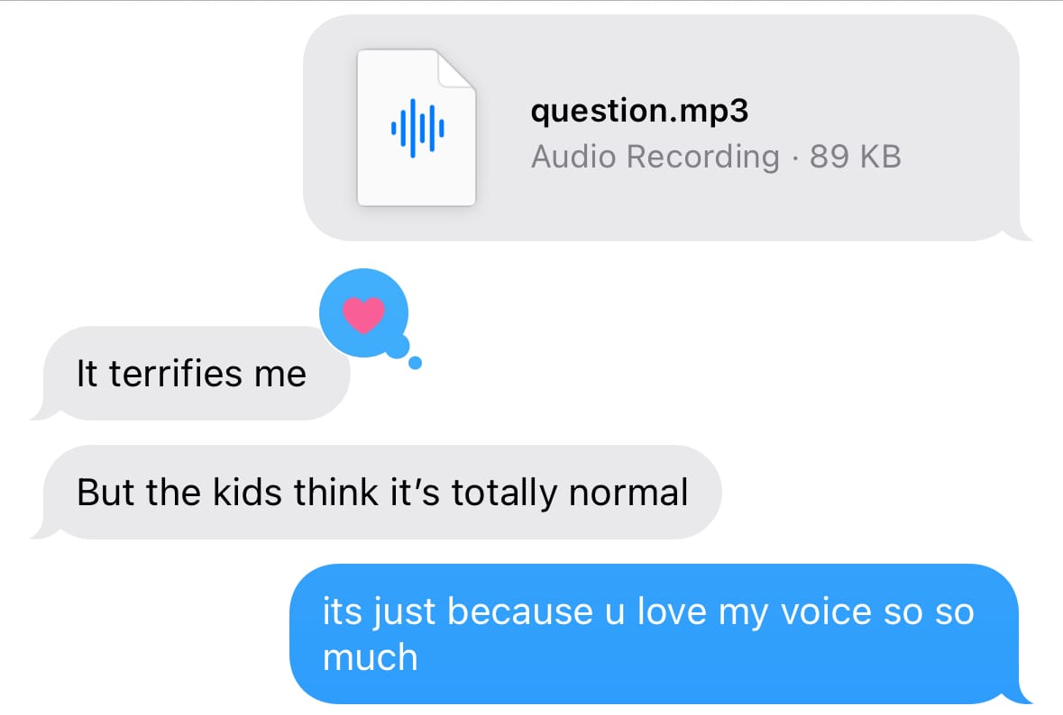 "It terrifies me but the kids love it"