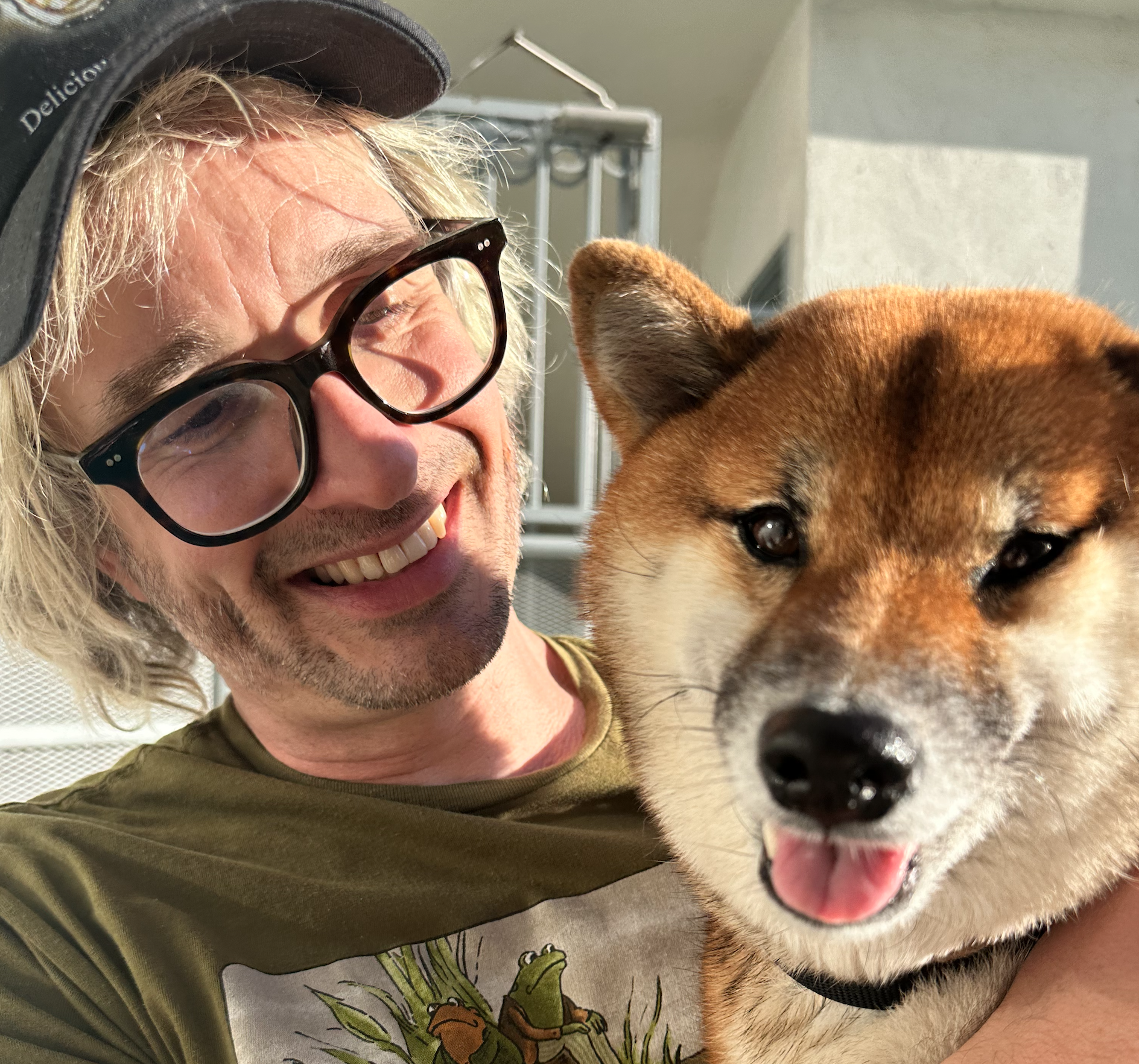 Me with a shiba inu