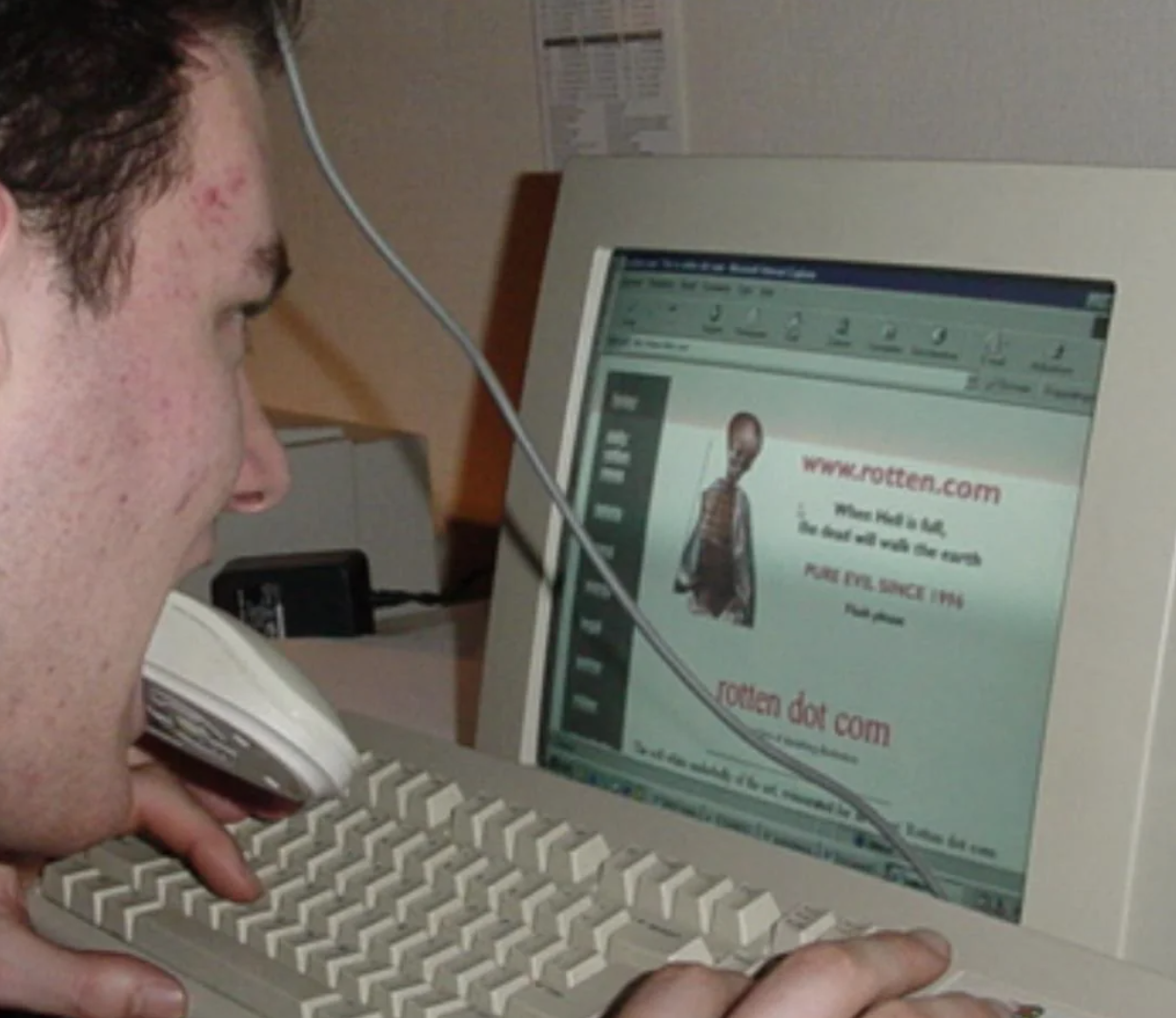 A man on Rotten.com