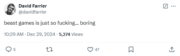 The boring tweet revealed as me