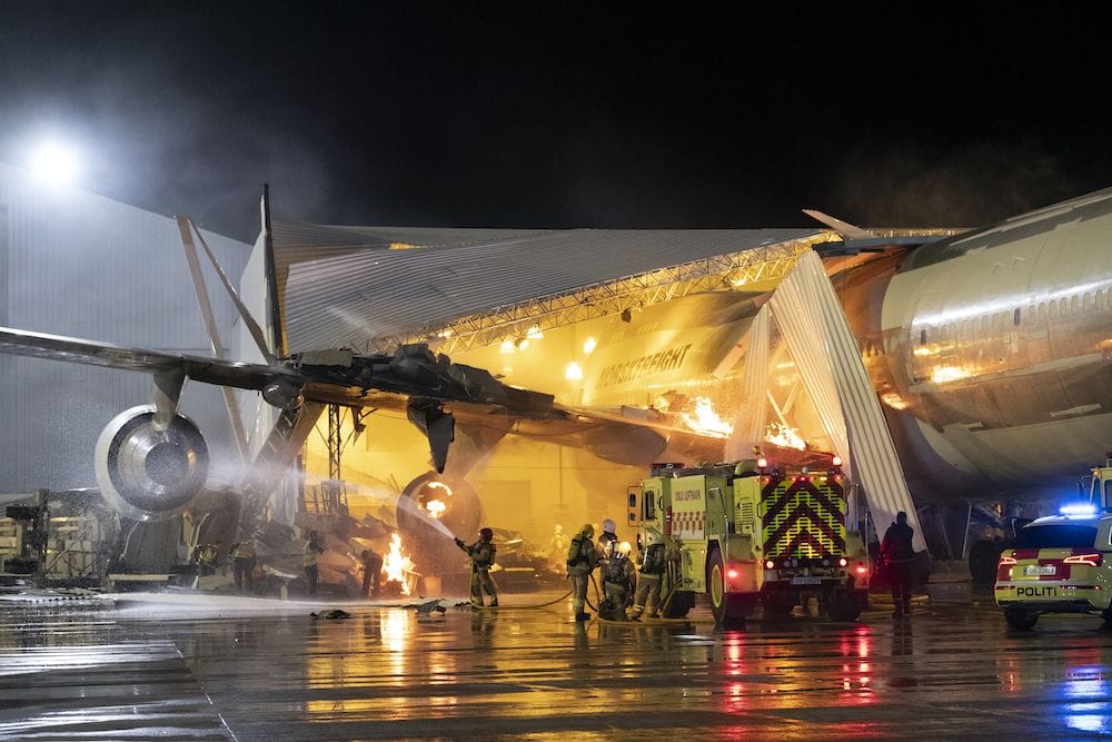 Crashed plane
