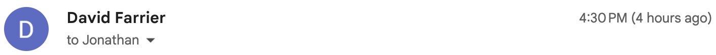 Email header