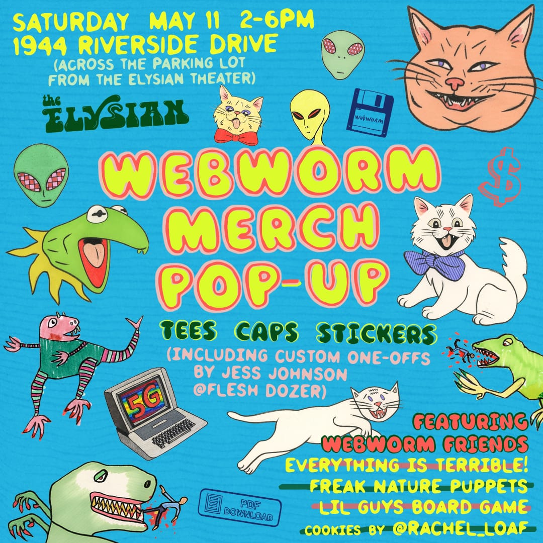 Popup flyer with the location - 1944 Riverside Drive