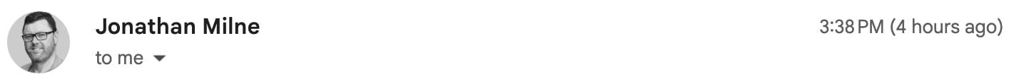 Email header