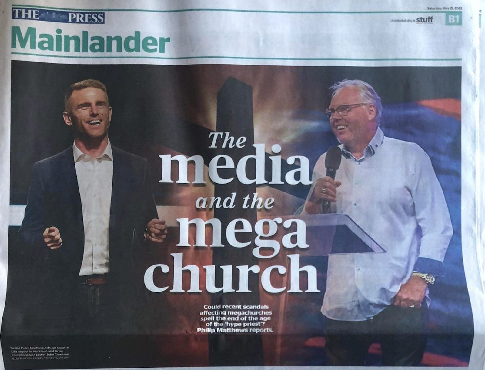 The Press: John Cameron and Peter Mortlock on stage