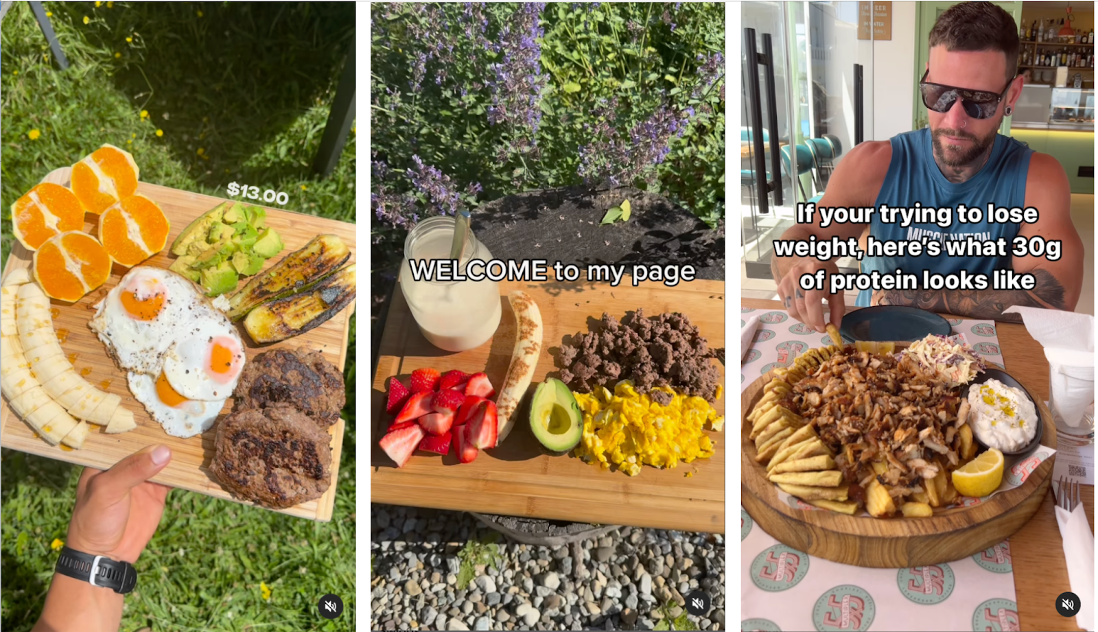 Platters of raw foods