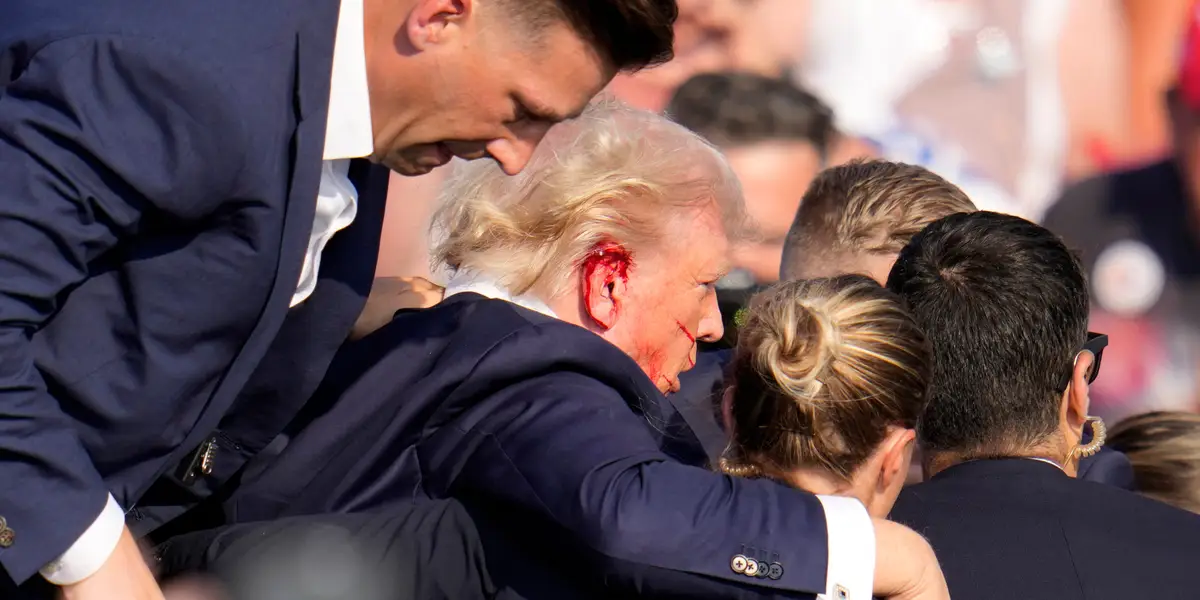 Trump's bloody ear