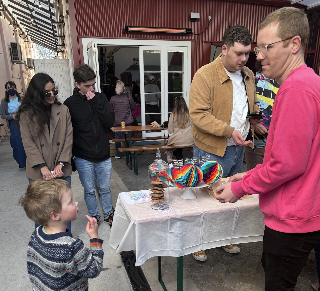 Kid getting a cookie