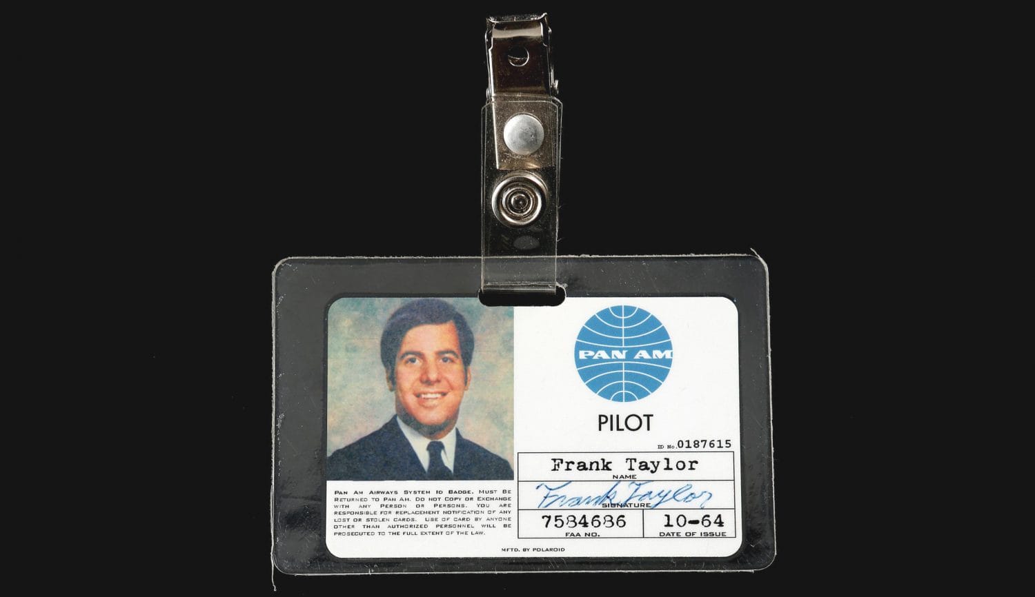 "Frank Taylor" captioned, but it's Fran Abagnale