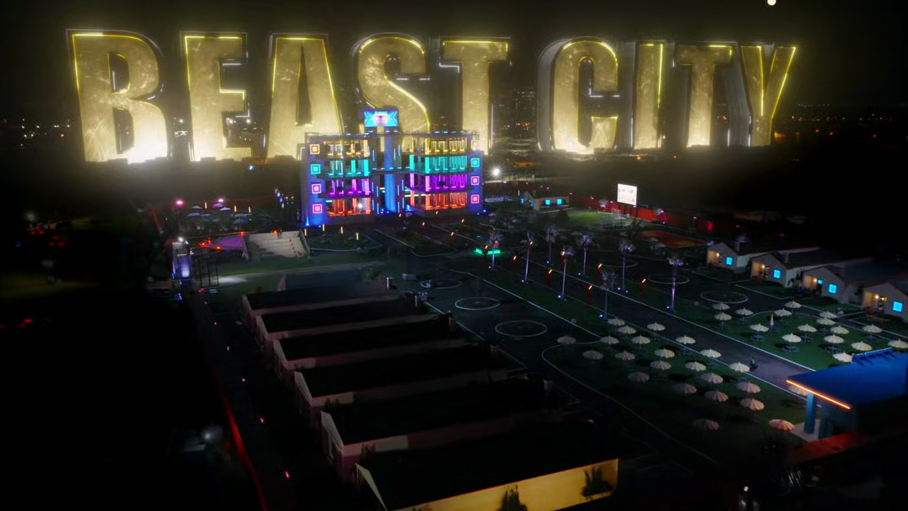 A shot from Beast Wars in "Beast City"