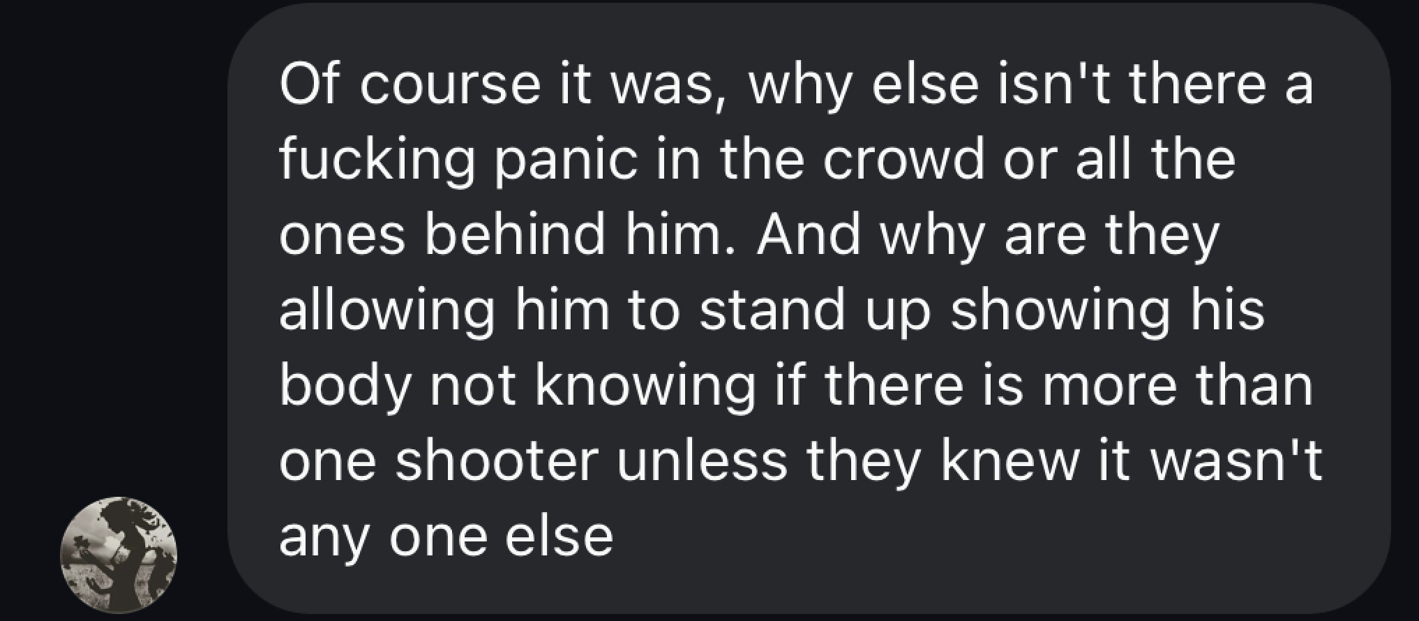 "Of course it fucking was"