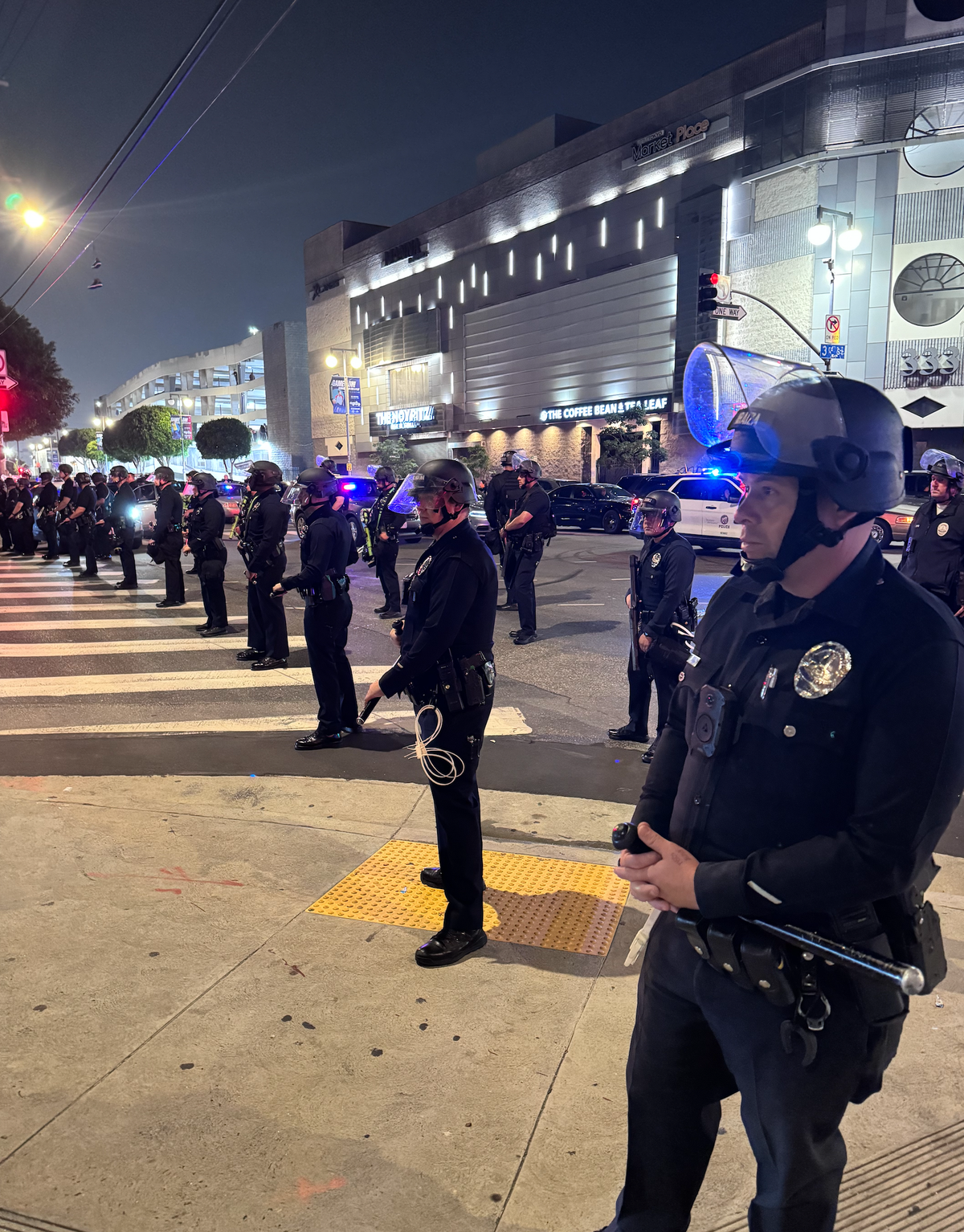 Downtown Los Angeles, June 6, 2025 (photo credit: David Farrier)