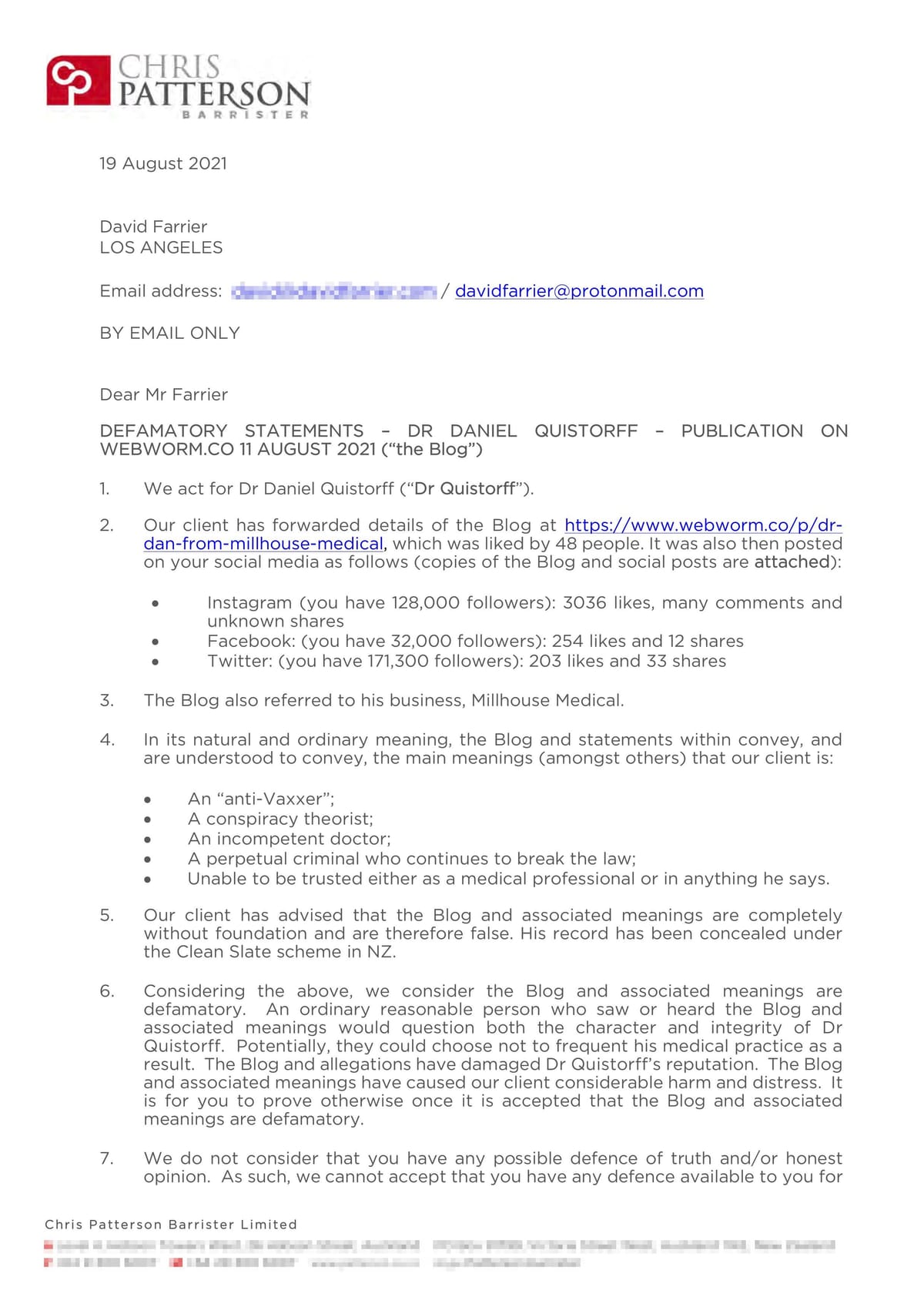 Tickled: The Full Cease & Desist Letters