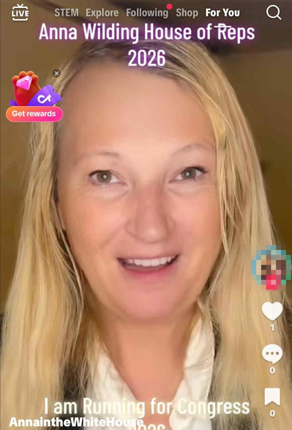 Anna Wilding announcing her run on TikTok