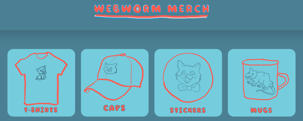 Webworm merch website